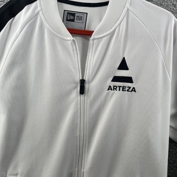 New Era Arteza Softshell Jacket White Full Zip Size Large - Picture 2 of 8
